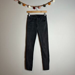 3x1 washed black skinny jeans